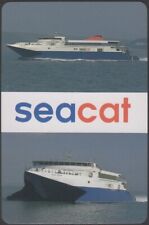 Playing Cards Single Card Old * SEACAT FERRIES  Ferry Boat Advertising Picture A for sale  Shipping to South Africa