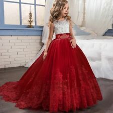 New Kids Flower Girls Princess Party Gown Girls Wedding Prom Bridesmaid Dress  for sale  Shipping to South Africa