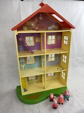 Casa de bonecas Peppa Pig família e amigos luzes sons casa 4 andares com FIGURAS, usado comprar usado  Enviando para Brazil
