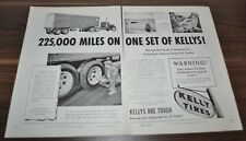 1946 Western Lines Kelly Opony Sterling Cummins Diesel Truck Ad, używany na sprzedaż  PL