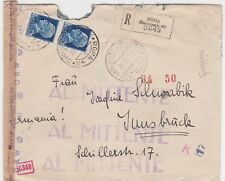 Storia postale 1943 usato  Lecco