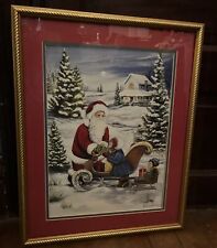 Kleineschay santa framed for sale  Bloomington