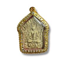 Amuleto tailandês Phra Khun Paen LP Tim Wat Lahanrai incorporado Takrud mícron caixa dourada, usado comprar usado  Enviando para Brazil