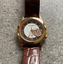 Women's Akribos XXIV AK837RGBR Quartz Date Floral Dial Brown Leather Watch D2 for sale  Shipping to South Africa