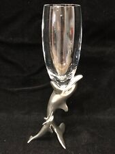 Usado, Golfinhos flauta de vidro champanhe Royal Selangor Frankli estanho selvagem e cristal  comprar usado  Enviando para Brazil