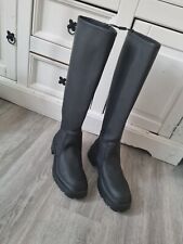 Rubberised flat boots for sale  DUNDEE