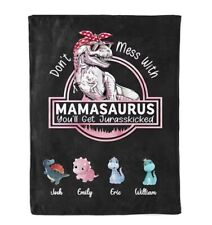 Personalized mamasaurus blanke for sale  Sargentville