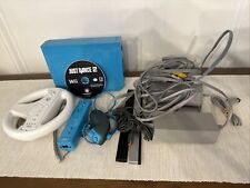 Nintendo Wii Blue Console Bundle, RVL-101 System, extra sensor/power, used for sale  Shipping to South Africa
