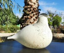 Used, Littala Oiva Toikka Nuutajarvi Bird Finland Art Glass White Dove Textured Signed for sale  Shipping to South Africa