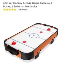  Mesa de juego arcade de hockey aéreo de mesa con 2 discos, 2 golpeadores - 40 pulgadas, usado segunda mano  Embacar hacia Mexico