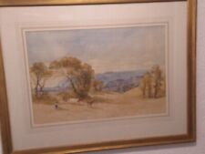 Antique watercolour painting for sale  ROYSTON
