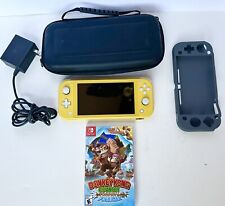 Used, Nintendo Switch Lite Yellow Handheld Console Bundle! w/ Case & Game Donkey Kong! for sale  Shipping to South Africa