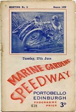 Speedway programme marine for sale  EDINBURGH