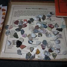 Rare 1953 Rock Mineral collection 99 total AZ CO ID MT NM SD ND TX UT WY for sale  Shipping to South Africa