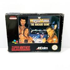 WWF Wrestlemania The Arcade Game + Caixa, Inserção, Manual CIB - SNES - Testado comprar usado  Enviando para Brazil