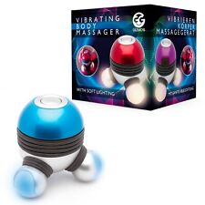 Handheld Vibrating Body Massager Soft LED Relaxing Gift Present 3 Pads De-Stress for sale  Shipping to South Africa