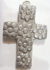 vintage heavy pewter Christian religious pectoral cross metal pendant 53051 for sale  Shipping to South Africa