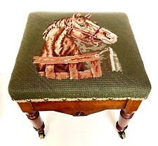 Horse needlepoint walnut for sale  Forest Hills