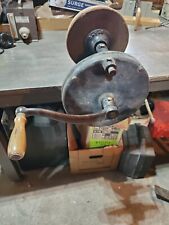Antique Cheney Hand crank bench grinder & guides adjustable knife makers tool for sale  Shipping to South Africa