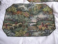 Hunting scene woven for sale  LEICESTER