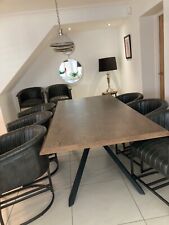 Real leather dining for sale  IRVINE