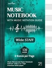 Music notebook wide for sale  USA
