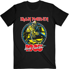 Iron Maiden World Piece Tour '83 V.2 masculino Camiseta Slim Fit Preta Grande comprar usado  Enviando para Brazil