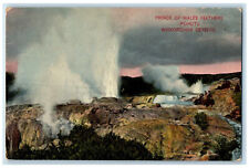 c1910 Prince of Wales Feathers Pohutu Waikorohihi Geysers New Zealand Postcard for sale  Shipping to South Africa
