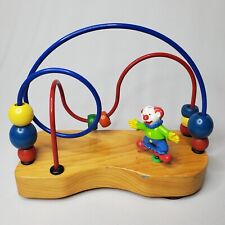 Vtg EDUCO ORIGINAL SUPERMAZE Wooden Bead Roller Coaster Maze Travel Activity Toy for sale  Shipping to South Africa