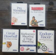 Lote de 5 Pro Wrestling Enduro Racing Rambo Baseball Marksman Sega Master System, usado comprar usado  Enviando para Brazil