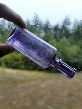 Nice Antique Purple Pharmacy Bottle! Old Deep Amethyst Medicine Bottle! S &K Co. for sale  Shipping to Canada
