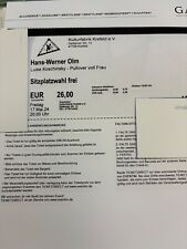 krefeld tickets gebraucht kaufen  Meerbusch-Nierst,-Ossum-Bönighoven