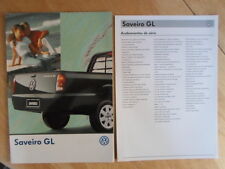 Usado, Folheto de vendas brilhante VOLKSWAGEN BRAZIL SAVEIRO GL orig 1998-99 + especificações - VW comprar usado  Enviando para Brazil
