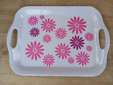 Pink Flower Melamine Small Tea Tray for sale  Shipping to South Africa