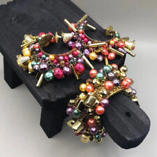 Usado, Vintage colorido vibrante conjunto de joias cha cha aparência declaração, brincos pulseira comprar usado  Enviando para Brazil