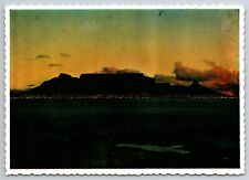 CARTÃO POSTAL - África do Sul CIDADE DO CABO À NOITE - Table Mountain comprar usado  Enviando para Brazil