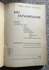 Buch bauentwurfslehre 1943 gebraucht kaufen  Stollberg, Niederdorf