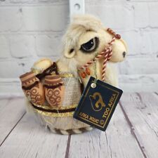 Kazakhstan Souvenir Tagged Handmade 5" Plush Camel w/Terracotta Vessels~Alka for sale  Shipping to South Africa