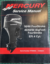 MERCURY OUTBOARD MOTOR SERVICE MANUAL 50/60 FOUR STROKE 40/50/60 BIGFOOT EFI 4cy, used for sale  Shipping to South Africa