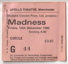 Madness ticket apollo for sale  STOKE-ON-TRENT