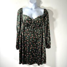 Vestido de fiesta de cóctel de sidra floral de terciopelo para mujer talla grande 3XL elástico boho EE. UU. segunda mano  Embacar hacia Argentina