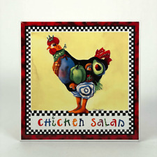 Almofada quente cerâmica cozinha "salada de frango" Sharon Neuhaus para aves em movimento comprar usado  Enviando para Brazil