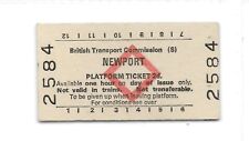 1960s Newport BTC (S) 2d Platform Ticket Isle of Wight 2584, used for sale  Shipping to South Africa