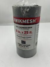 Kwikmesh 1/8" Galvanized Mesh  8"in X 25 Ft,  KM825 for sale  Shipping to South Africa