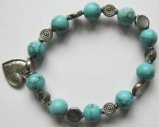 Turquoise bracelet heart for sale  LLANELLI