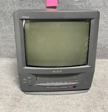 Usado, Videotelevisión en color Sony Trinitron KV-13VM40, VCR Plus VHS, sin control remoto segunda mano  Embacar hacia Argentina