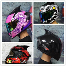 Motocicleta Motor Deportiva Bicicleta Cara Completa Motocicleta Mujeres Hombres Casco Motocross segunda mano  Embacar hacia Argentina