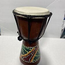 Djembe de colección de madera de percusión a mano pintado a mano   segunda mano  Embacar hacia Argentina