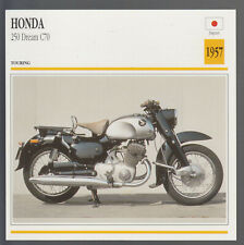 1957 Honda 250cc Dream C70 247cc Japan Bike Motorcycle Photo Spec Info Stat Card for sale  Canada