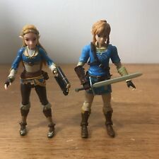 Figura The Legend of Zelda Breath Of The Wild Link + Zelda 5" Nintendo Jakks segunda mano  Embacar hacia Mexico